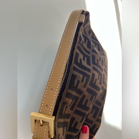 ❗️SOLD❗️Authentic Fendi Monogram canvas purse Satchel/Top Handle Bag Fendi zucca - Picture 7 of 12